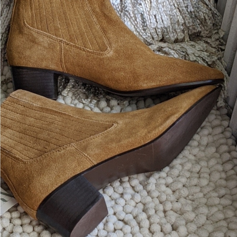 Zara leather boots